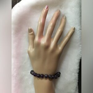 Elegant Purple Beaded Bracelet